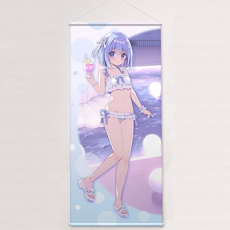 宮坂みゆ先生　描き下ろし特大タペストリー （椎乃／ナイトプール）