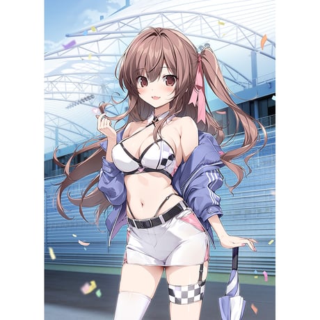 karory先生　描き下ろしB2タペストリー （蒼海舞香／レースクイーン）Wスエード
