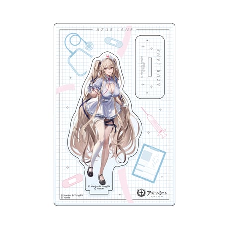 アズールレーン　描き下ろしアクリルスタンド （アンカレッジ／ナース）