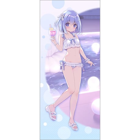 宮坂みゆ先生　描き下ろし特大タペストリー （椎乃／ナイトプール）
