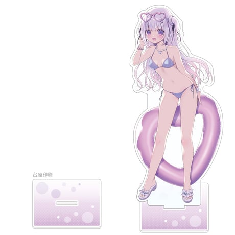 宮坂みゆ先生　描き下ろし特大アクリルスタンド （白凪／ナイトプール）