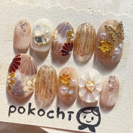 ぽこち nail CATEGORY 和柄現品ネイルチップ | pokochi nail