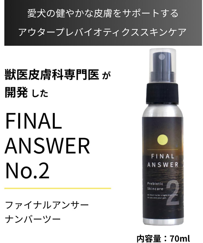 ファイナルアンサーNo.2スキンケアスプレー2本セット