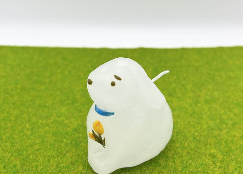 うさまろ 花あり［no.3］ | pine candle shop