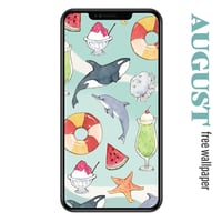 【無料】スマホ壁紙　2024年8月