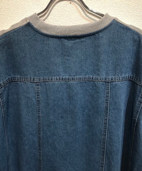 ゆったりスウェット素材切り替えワンピース　25-0-204