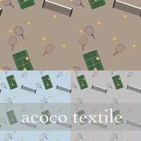 【A4サイズ】テニスコート 3枚セット【ダウンロードデータ】