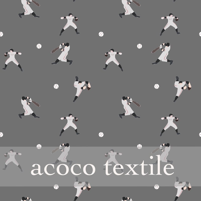 A4サイズ】野球 3枚セット【ダウンロードデータ】 | acoco textile