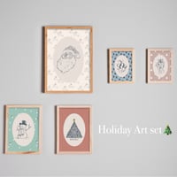 【A4サイズ】2024クリスマスアート 5枚セット【ダウンロードデータ】