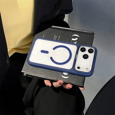 「485」Easoncase iphoneクリアケース iphone17pro/16proケース magsafe対応
