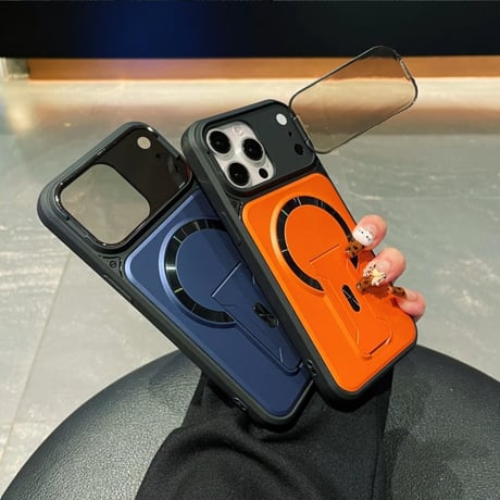 「515」iphone スタンド 付き ケース カメラ保護 magsafeケース おしゃれ