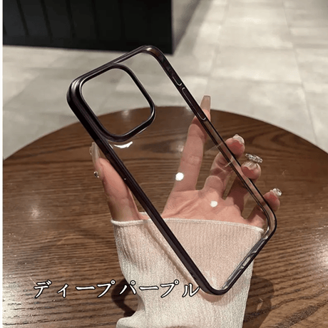 「287」クリア iphone16pro/16promax ケース シンプル iphone ケース サイドカラー