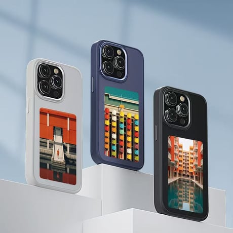 「375」アプリで自由にDIY！電子 ペーパー iphone ケース E-Inkディスプレイ搭載 iphone16/15 ケース