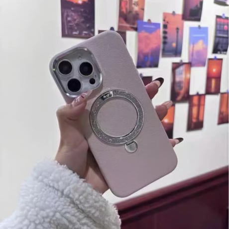 「387」iphone ケース マグセーフ スタンド付き iphone17/16/15 ケース 大人可愛い
