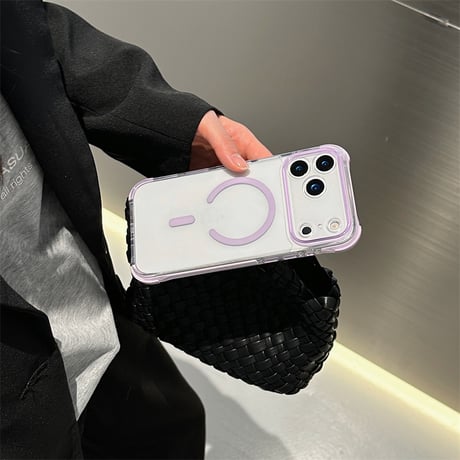「497」Easoncase iphoneケース 耐衝撃 クリア magsafe対応ケース かわいい