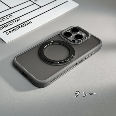 「394」magsafe ケース 放熱 iphone17/17pro/16pro/15pro ケース スタンド付き マット質感