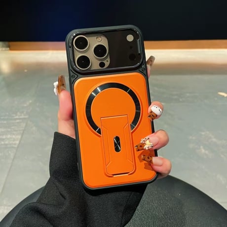 「515」iphone スタンド 付き ケース カメラ保護 magsafeケース おしゃれ