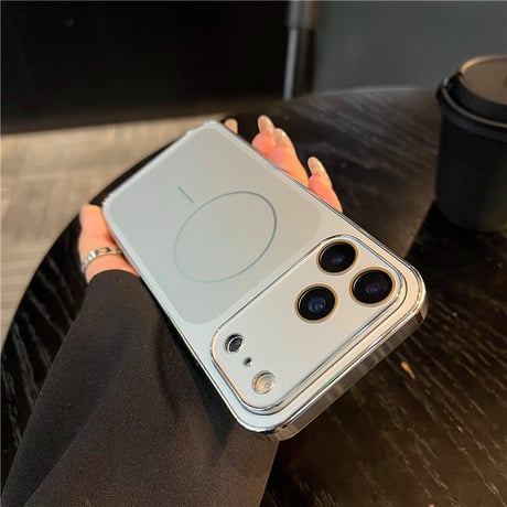 「465」magsafe対応ケース iphone17pro/16proケース シンプル おしゃれ カメラフィルム付き
