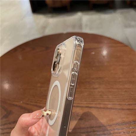 「395」magsafe クリア ケース iphone17/17pro ケース おしゃれ カメラコントロールカバー付き