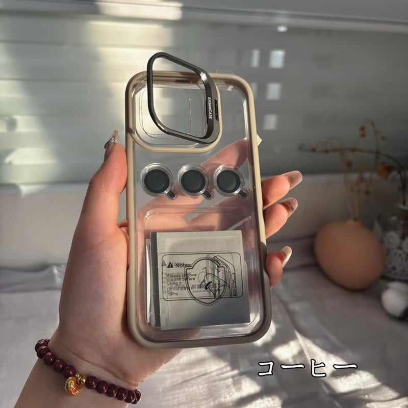 079」Easoncase iphone17/16/16pro クリアケース おしゃれ ip