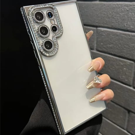「194」galaxy ケース おしゃれ 透明 ギャラクシーs24/s23+ ケース キラキラ インナーシート付き