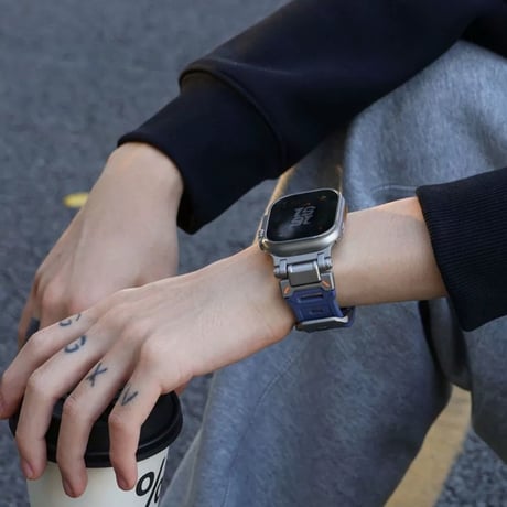 「129」アップル ウォッチ バンド 高級 メンズ apple watch シリコン バンド スポーツ