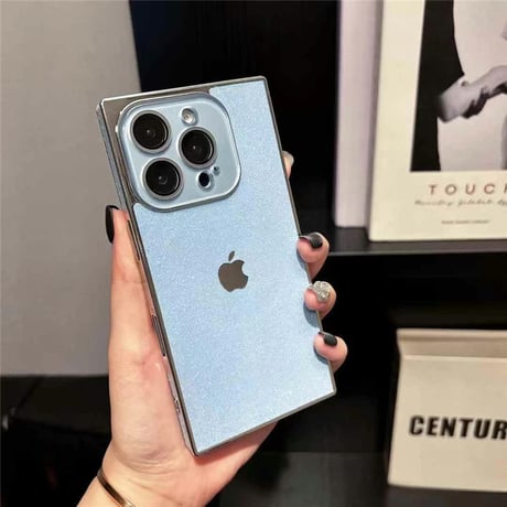 「399」iphoneケース スクエア型 iphone16pro/15/14 ケース キラキラ 可愛い