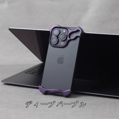 「181」iphone ケース メタル iphoneフレームレスケース  放熱 カメラ保護リング付き