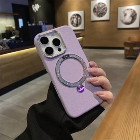 「387」iphone ケース マグセーフ スタンド付き iphone17/16/15 ケース 大人可愛い