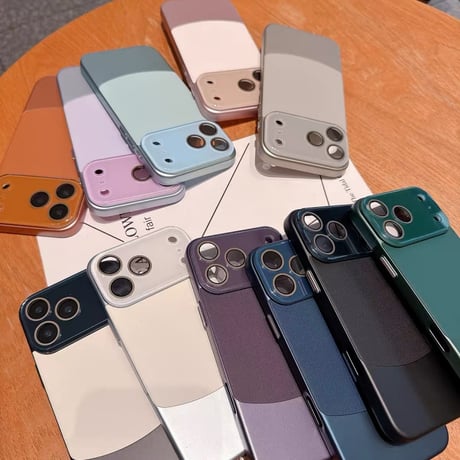 「525」カメラフィルム付き iphoneケース 薄型 スマホケース バイ カラー iphone17pro/16/15 ケース シンプル おしゃれ