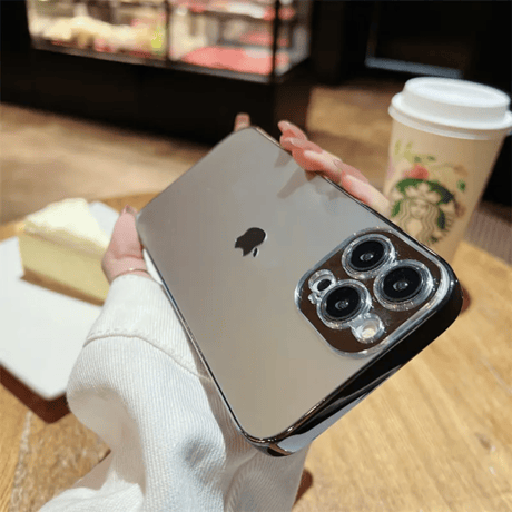 「016」iphone17/17pro/16promax ケース シンプル メタリックフレーム iphone15/14ケース 大人 可愛い