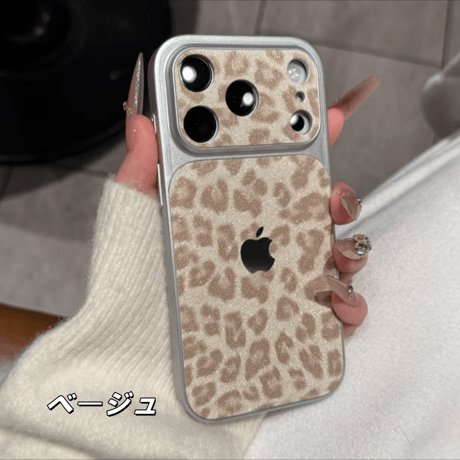 「496」ヒョウ柄 スマホケース キラキラ iphone17/17proケース かわいい