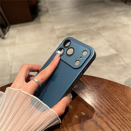 「003」iphone18pro/17pro/17 ケース マット ガラス iphoneケース カメラ保護