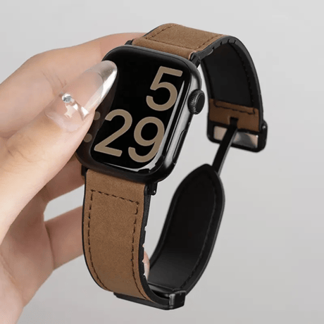 「319」apple watch バンド マグネット アップル ウォッチ バンド おしゃれ メンズ レザー＋シリコン