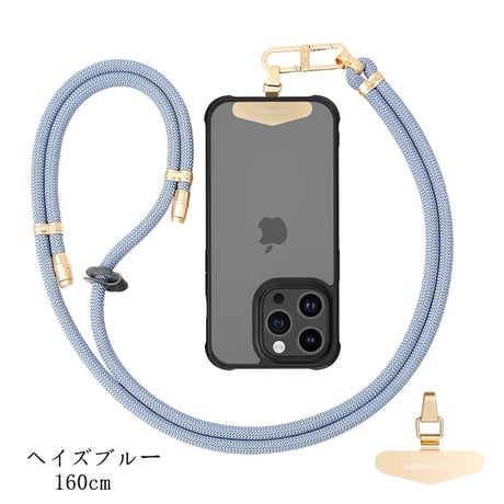 「152」iphone ショルダー ストラップ おしゃれ 全機種対応 スマホショルダー 紐 挟むだけ ホルダー＋ストラップ