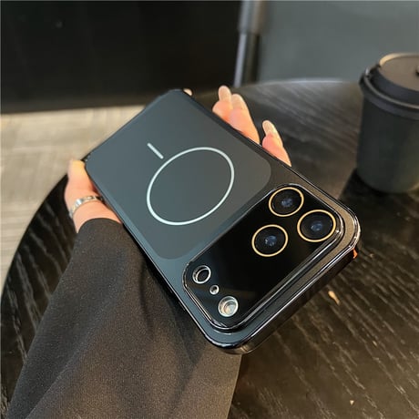 「465」magsafe対応ケース iphone17pro/16proケース シンプル おしゃれ カメラフィルム付き