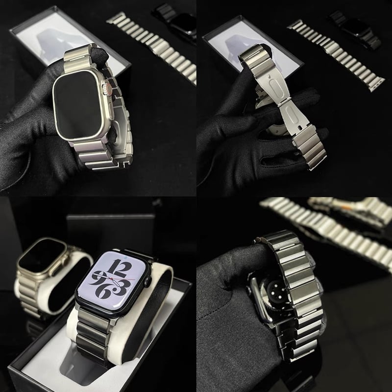 169」アップル ウォッチ バンド メンズ おしゃれ apple watch チタン