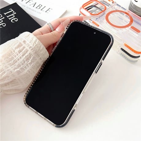 「432」iphone17 ケース magsafe対応 iphone17pro/17air クリアケース 耐衝撃
