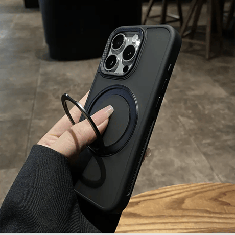 「394」magsafe ケース 放熱 iphone17/17pro/16pro/15pro ケース スタンド付き マット質感
