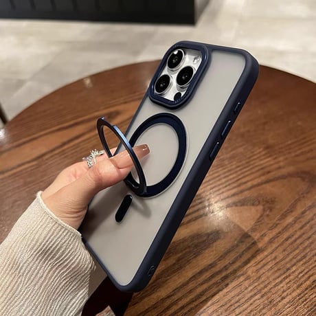 「139」マグセーフ ケース iphone15/14 ケース スタンド付き iphone 耐 衝撃 ケース マット 指紋防止