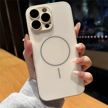 「369」magsafe対応 iphone16pro/16plus ケース スマホカバー ガラス 指紋つかない