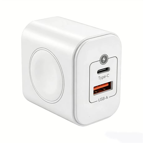 新品時間限定10％OFF!「517」充電器 3in1 おすすめ マルチアダプター 急速充電器 type-c USB iPhone Apple Watch 同時充電 アダプター