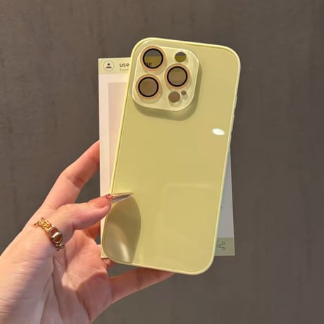「506」iphoneガラスケース黄ばまない おすすめ iphone17/16/15ケース カメラ保護 夏っぽい