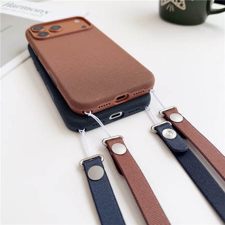 「469」iphoneテックウーブンケース ショルダー iphone17/17pro magsafe対応ケース 耐衝撃 人気