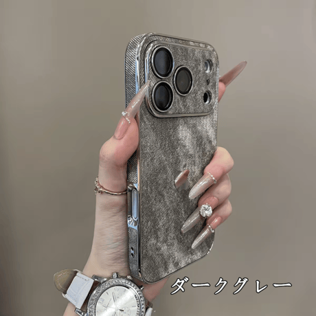 「456」 iphone17pro/16 ケース デニム おしゃれ iphoneお揃いケース カメラ保護