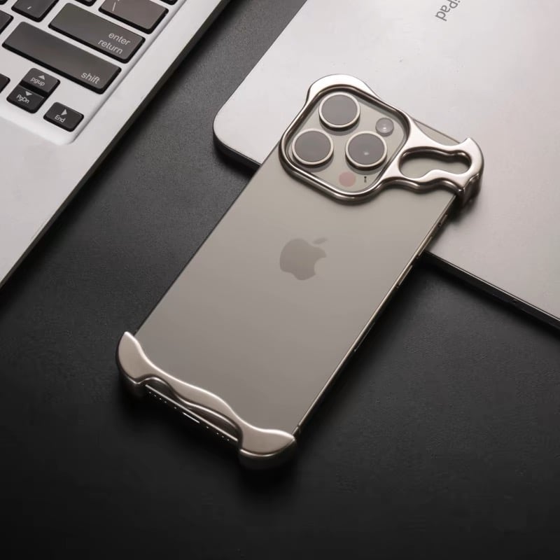 181」iphone ケース メタル iphoneフレームレスケース 放熱 カメラ保護