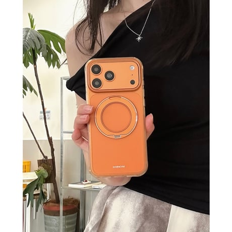 「512」Easoncase iphoneケース バイカラー かわいい iphone17pro/16proケース マグスタンド