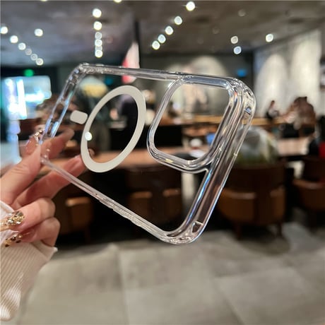 「395」magsafe クリア ケース iphone17/17pro ケース おしゃれ カメラコントロールカバー付き