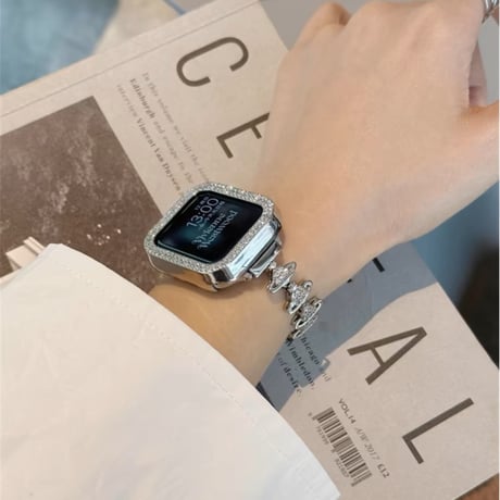 「233」アップル ウォッチ バンド 女性 人気 apple watchバンド キラキラ ブレスレット