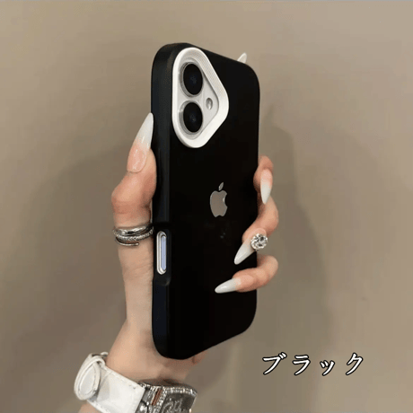 「384」スマホ ケース シリコン iphone16/16pro ケース おしゃれ バイカラー